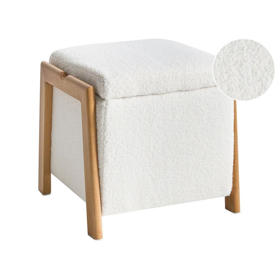 Pouf mit Stauraum aus Bouclé  EDLAND