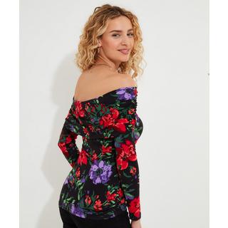 Joe Browns  Florales Schlüsselloch-Jersey-Top 