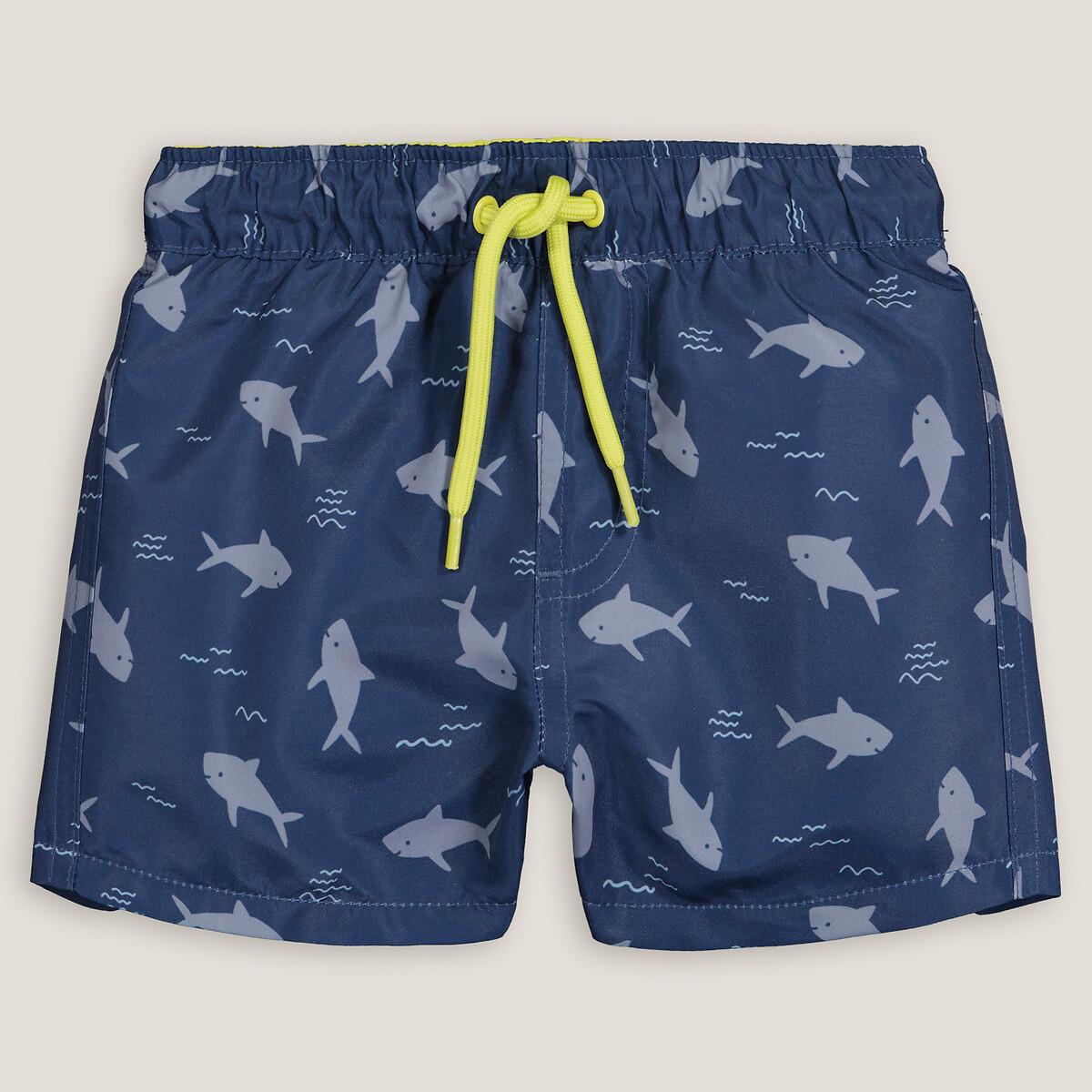 La Redoute Collections  Short de bain imprimé requin 