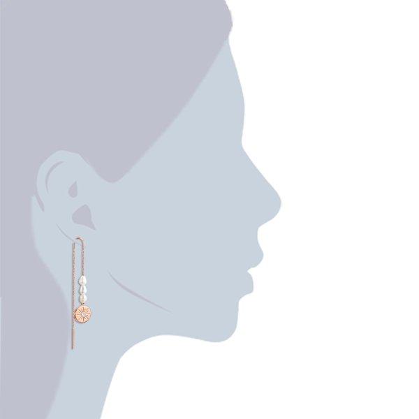 Valero Pearls  Femme Boucles d´oreilles en acier inoxydable 