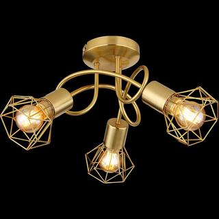 mutoni light Deckenleuchte Xara I Metall gold 3xE14  