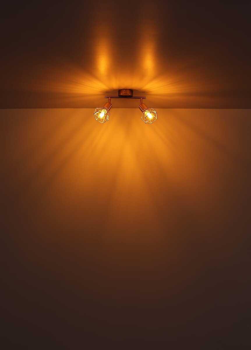 mutoni light Deckenleuchte Xara I Metall gold 3xE14  