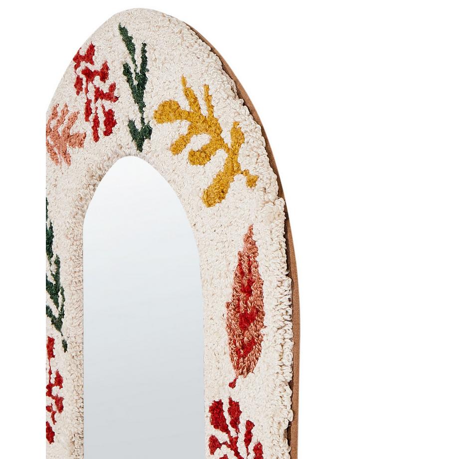 Beliani Wandspiegel aus Baumwolle Retro KUTAISI  