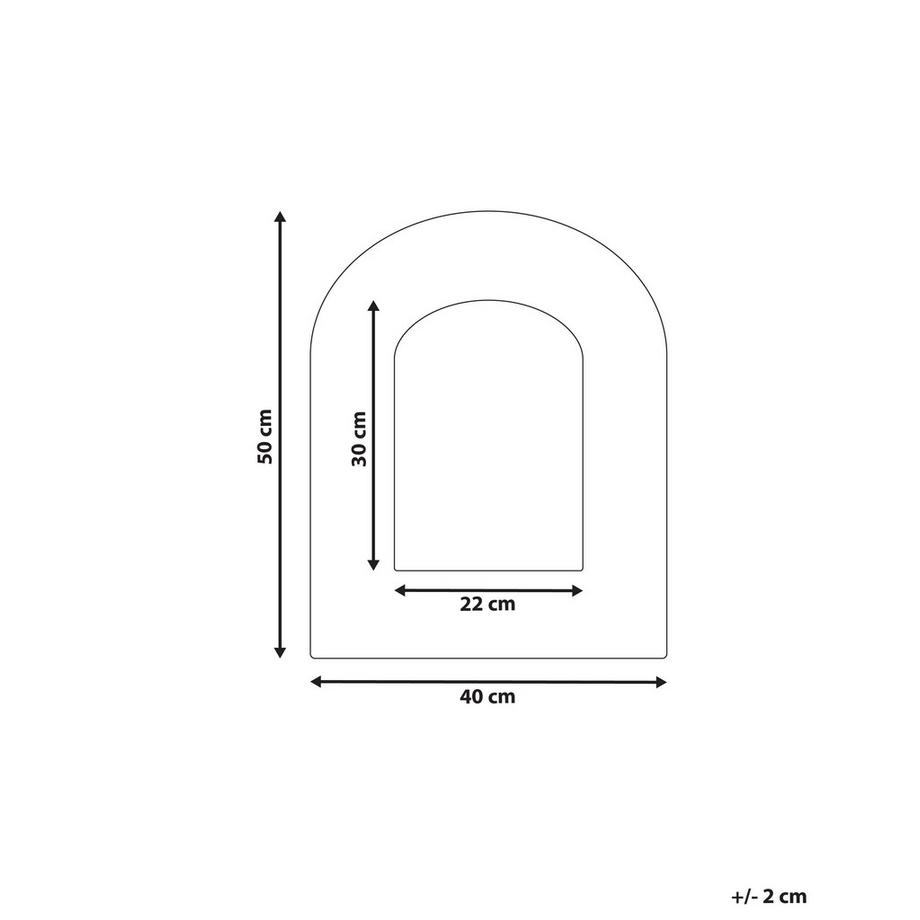 Beliani Wandspiegel aus Baumwolle Retro KUTAISI  