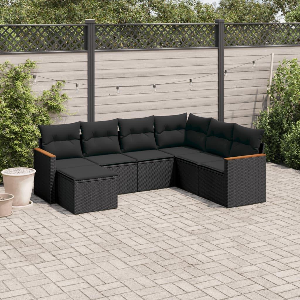 VidaXL set divano da giardino Polirattan  