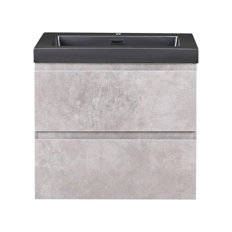 Beliani Wandmontierter Waschtischunterschrank mit Waschbecken aus MDF-Platte Modern CARDIEL  