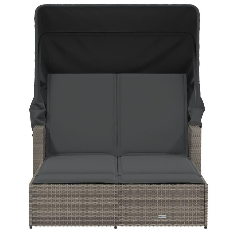 VidaXL Doppel-sonnenliege poly-rattan  