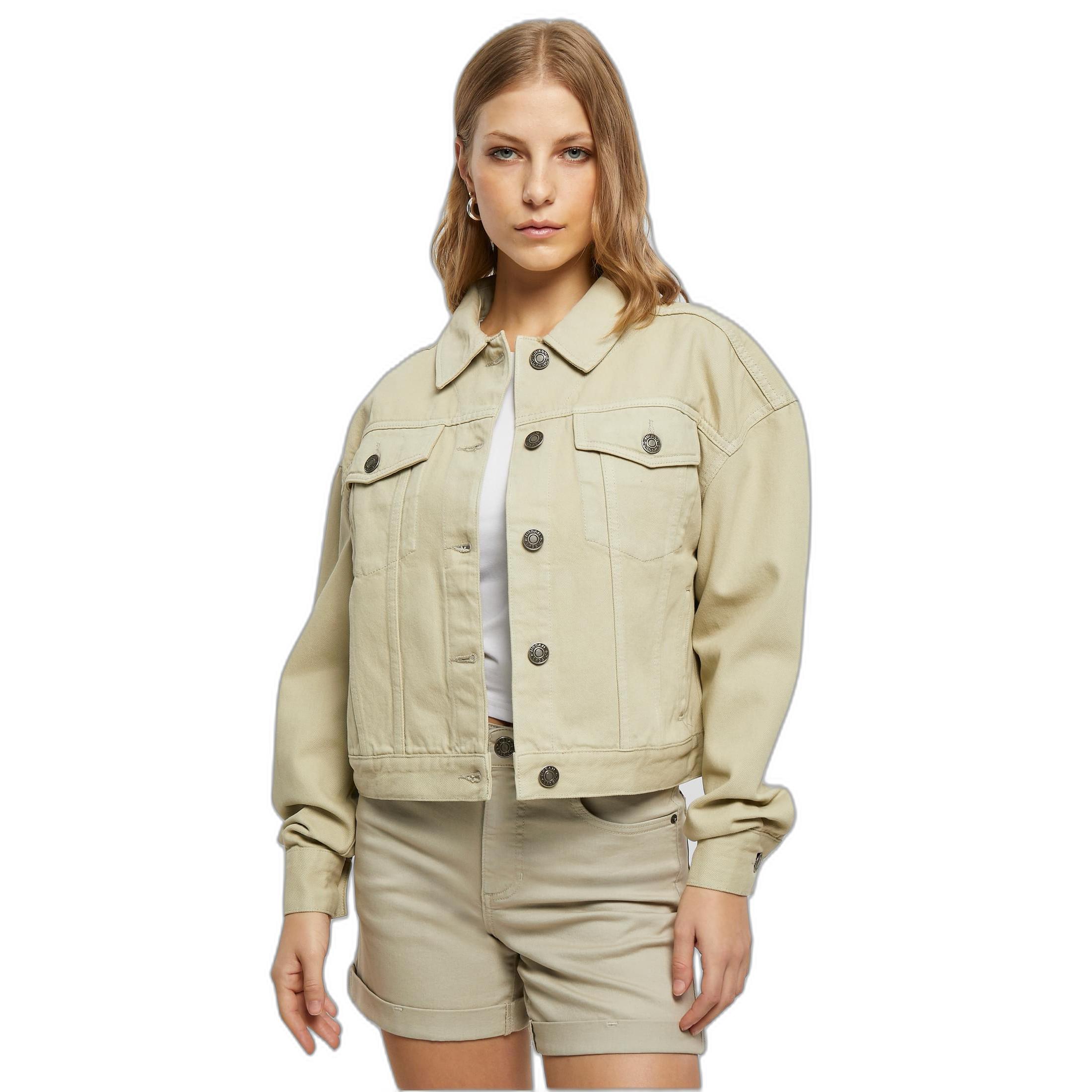 Image of Bunte Oversize-jeansjacke Damen Unisex XS