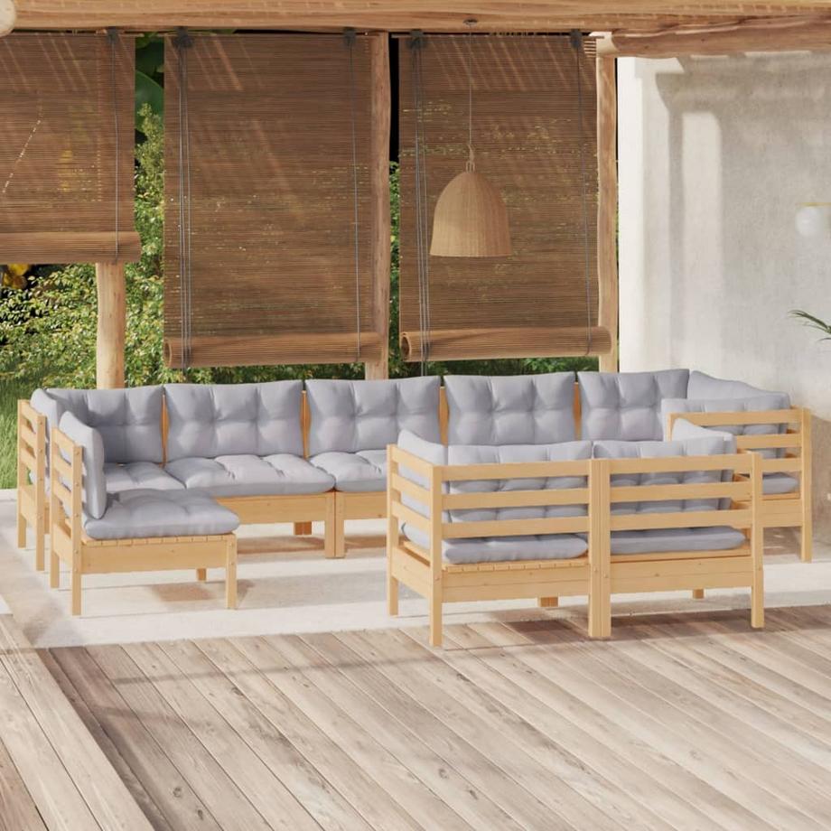 VidaXL Garten-lounge-set kiefernholz  
