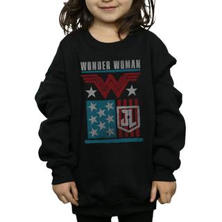 DC COMICS  Justice League Movie Wonder Woman Flag Sweatshirt 