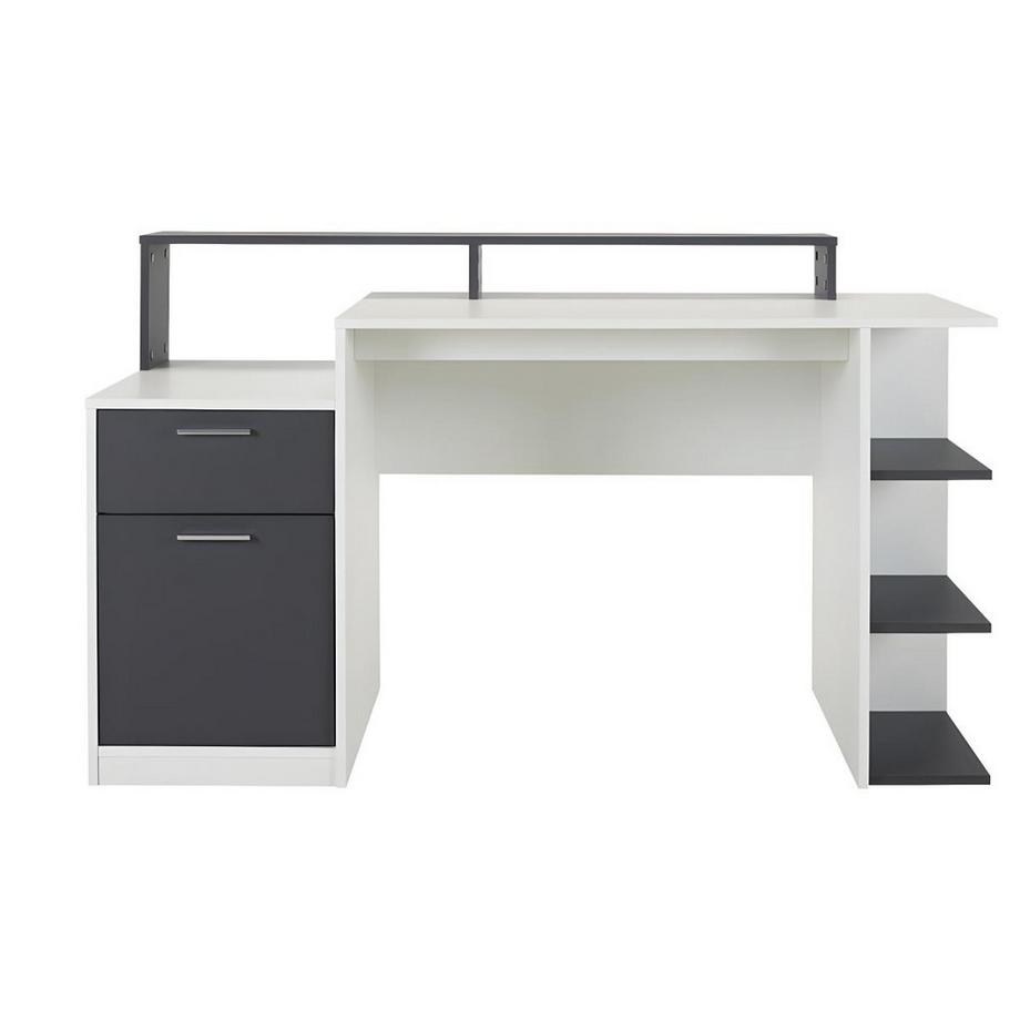Vente-unique Bureau avec rangements ZACHARIE  