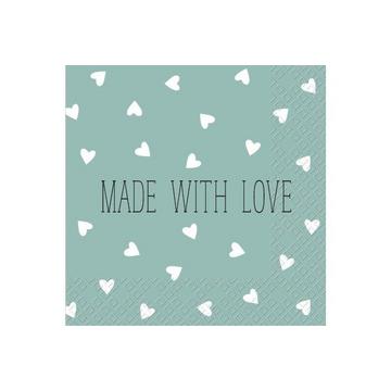 STEWO Serviette Leonce 25x25cm 2573600041 blau hell 20 Stück