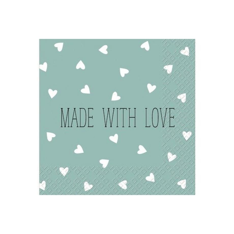 STEWO Serviette Leonce 25x25cm 2573600041 blau hell 20 Stück