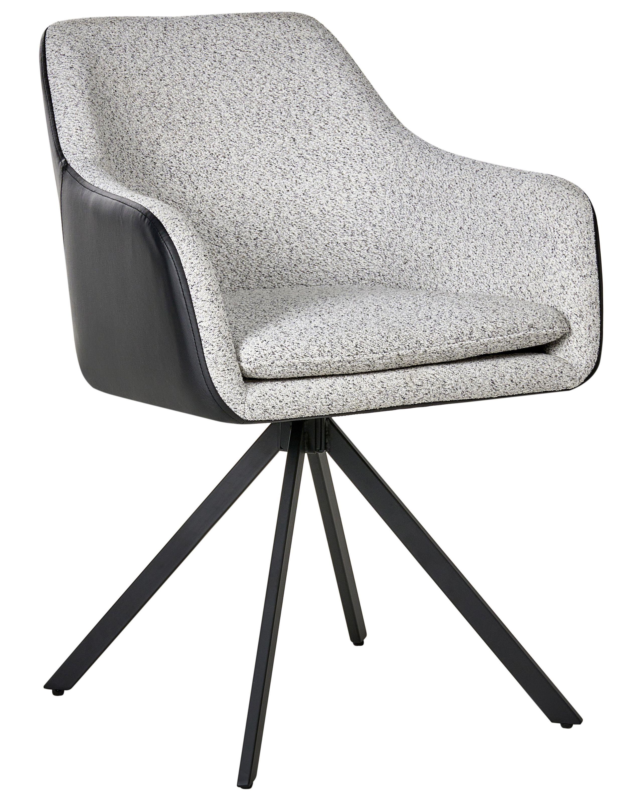 Beliani Set di 2 sedie da pranzo en Tessuto Minimalista LITHIA  