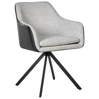 Beliani Set di 2 sedie da pranzo en Tessuto Minimalista LITHIA  