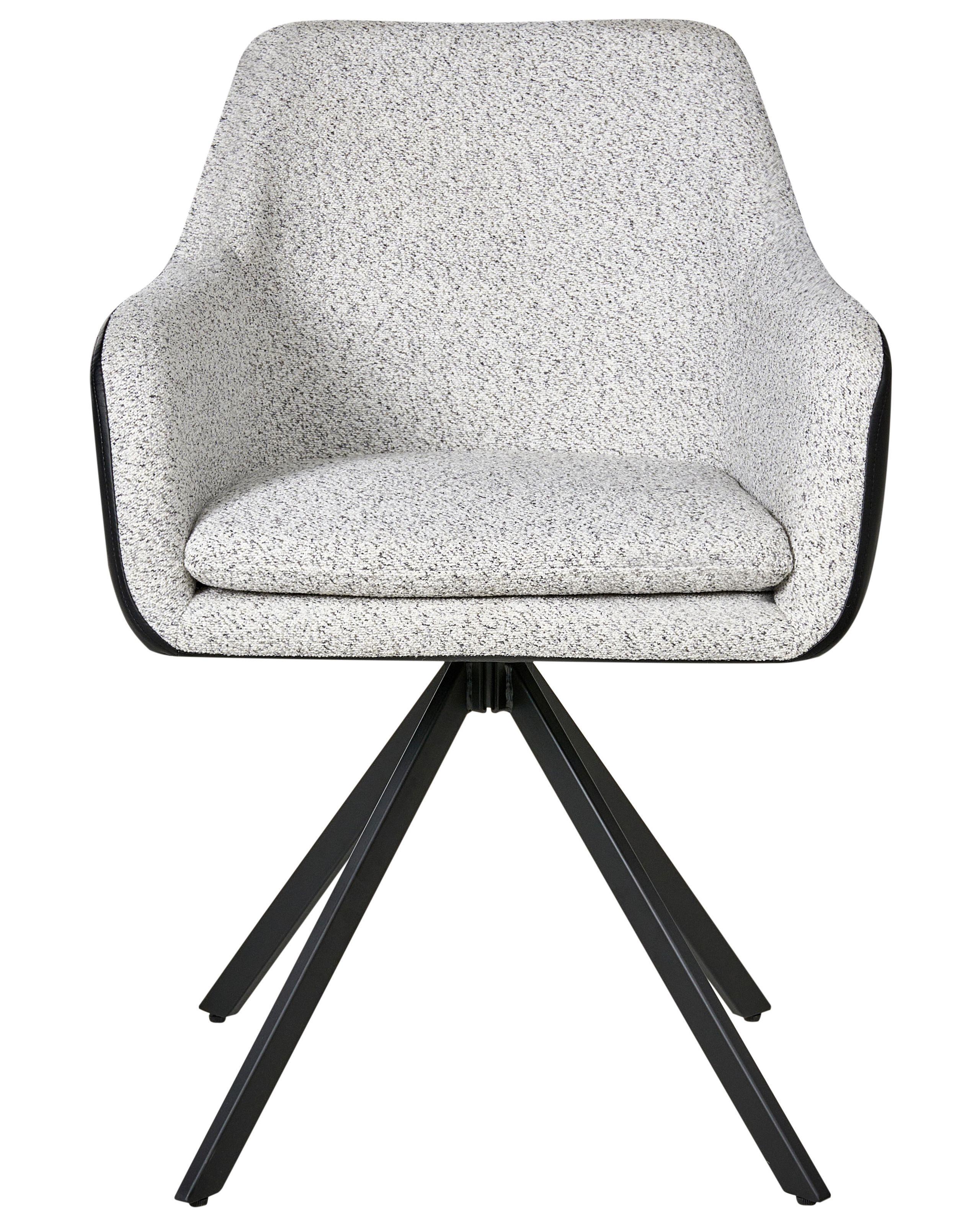 Beliani Set di 2 sedie da pranzo en Tessuto Minimalista LITHIA  