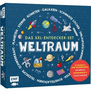 Das XXL-Entdecker-Set - Weltraum: Mit 10 Modellen zum Selberbauen, Sachbuch, Experimenten und cooler Rakete Colson, Rob; Strohbach, Julia (Übersetzung) Couverture rigide 