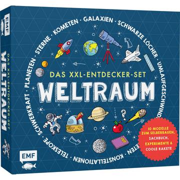 Das XXL-Entdecker-Set - Weltraum: Mit 10 Modellen zum Selberbauen, Sachbuch, Experimenten und cooler Rakete