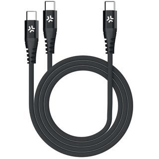 Celly  USB-C - 2x USB-C-Kabel 100 W PD 1,3 m Schwarz 