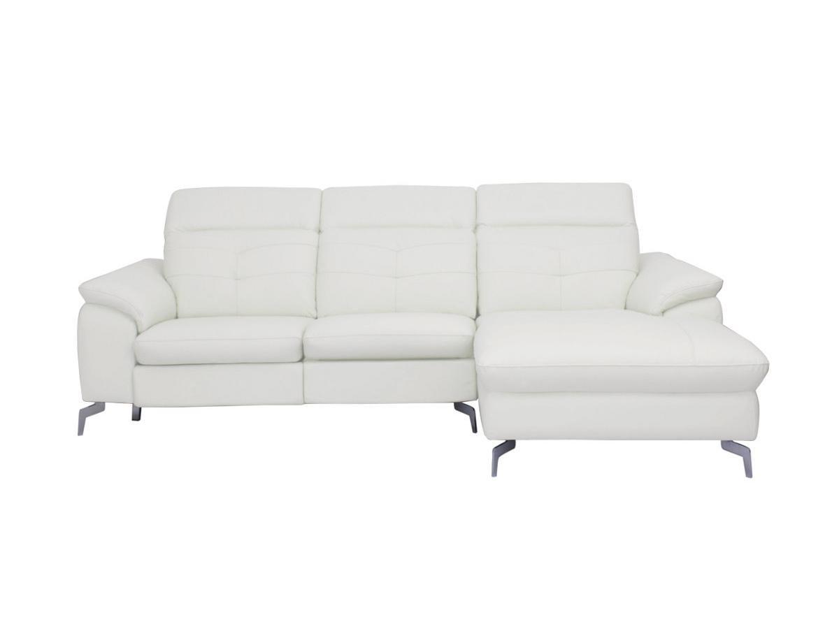 Vente-unique Relaxsofa Ecksofa Leder Ecke Rechts LISMORE  