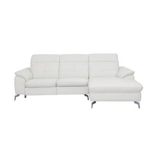 Vente-unique Relaxsofa Ecksofa Leder Ecke Rechts LISMORE  