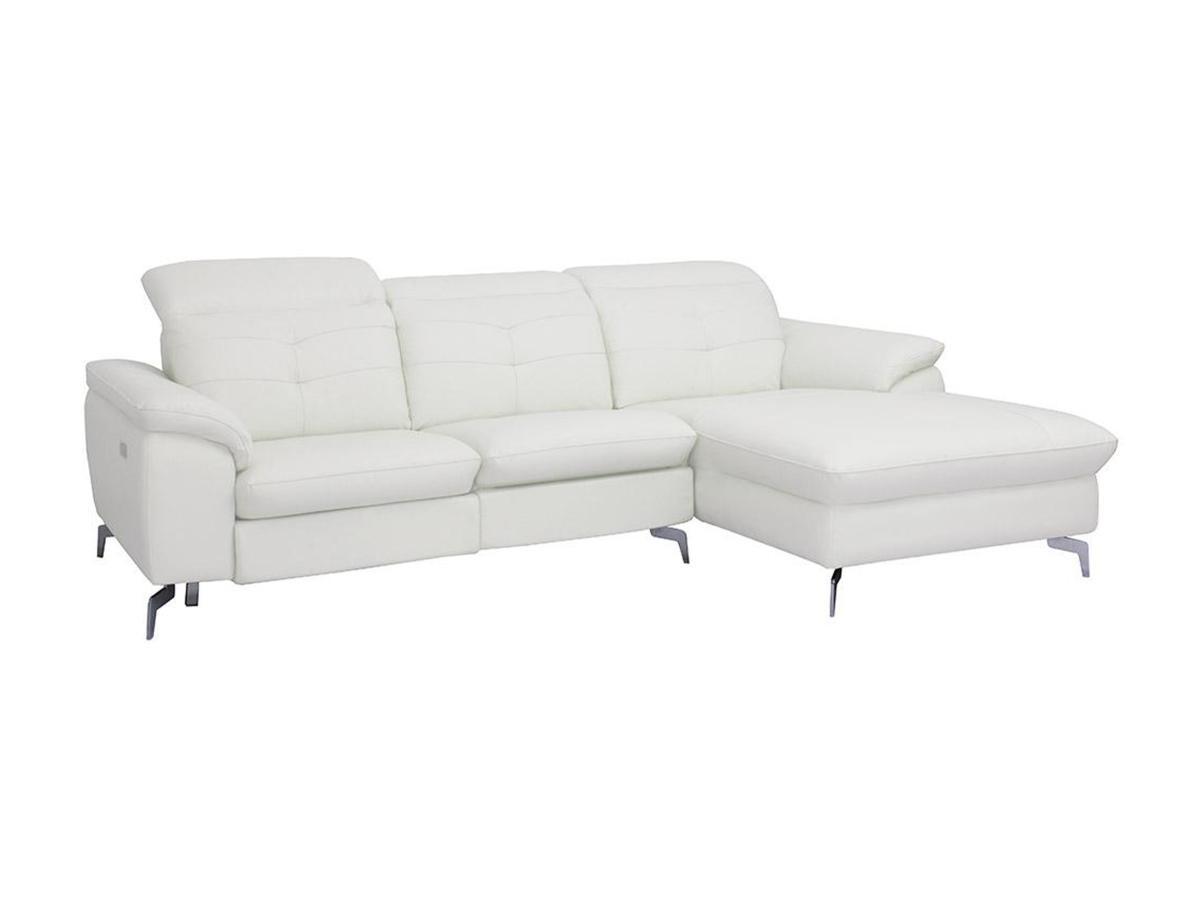 Vente-unique Relaxsofa Ecksofa Leder Ecke Rechts LISMORE  