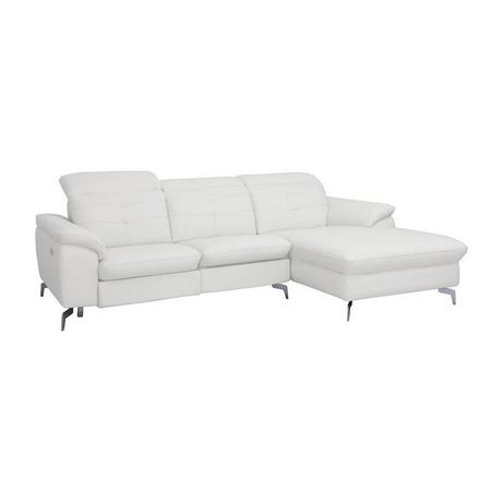 Vente-unique Relaxsofa Ecksofa Leder Ecke Rechts LISMORE  