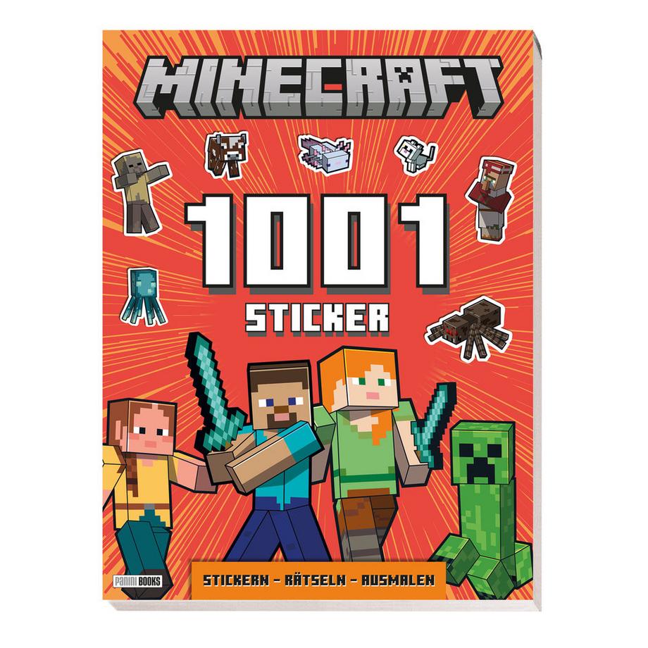 Panini  Minecraft: 1001 Sticker: Stickern - Rätseln - Ausmalen 