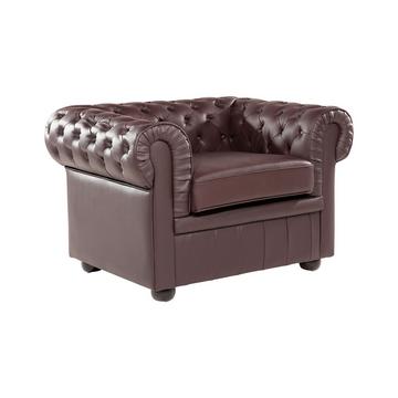 Fauteuil en Cuir Glamour CHESTERFIELD