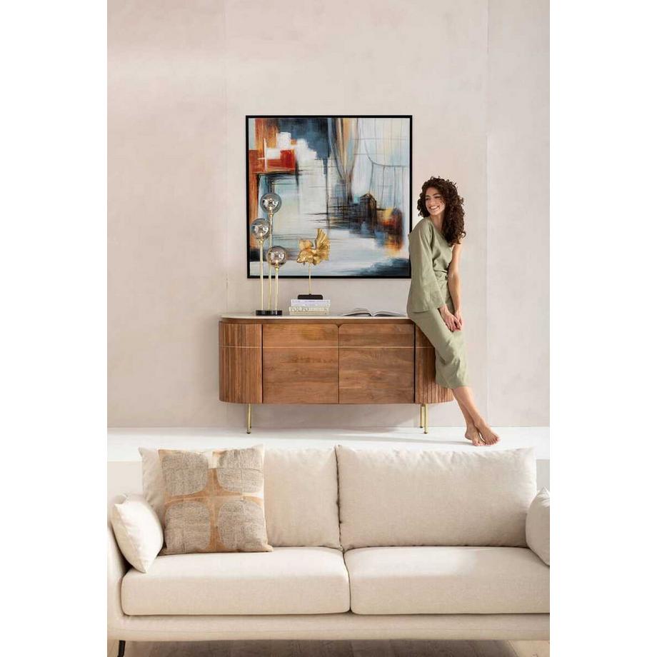 KARE Design Tableau encadré Visione Front 100x100  