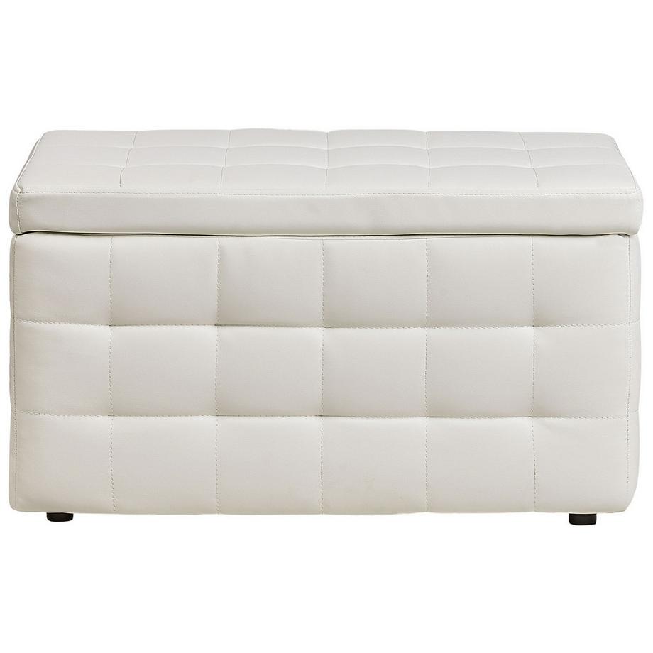 Beliani Pouf de rangement en Cuir PU Glamour MICHIGAN  