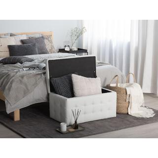 Beliani Pouf de rangement en Cuir PU Glamour MICHIGAN  