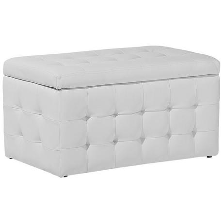 Beliani Pouf de rangement en Cuir PU Glamour MICHIGAN  