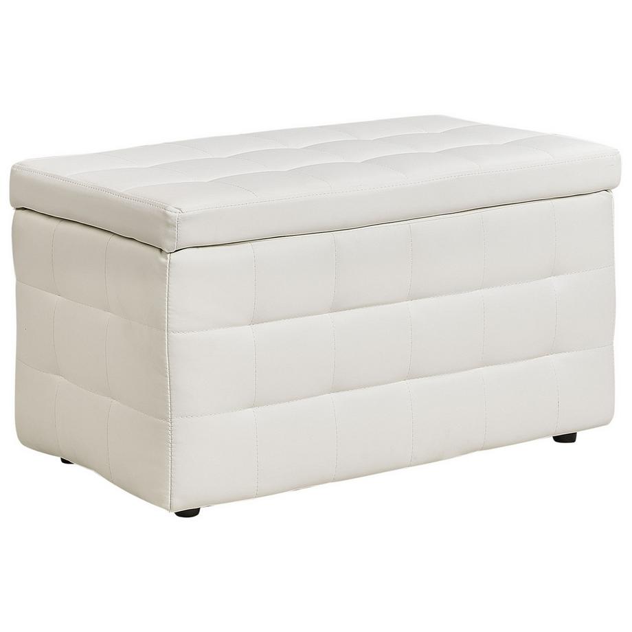 Beliani Pouf de rangement en Cuir PU Glamour MICHIGAN  
