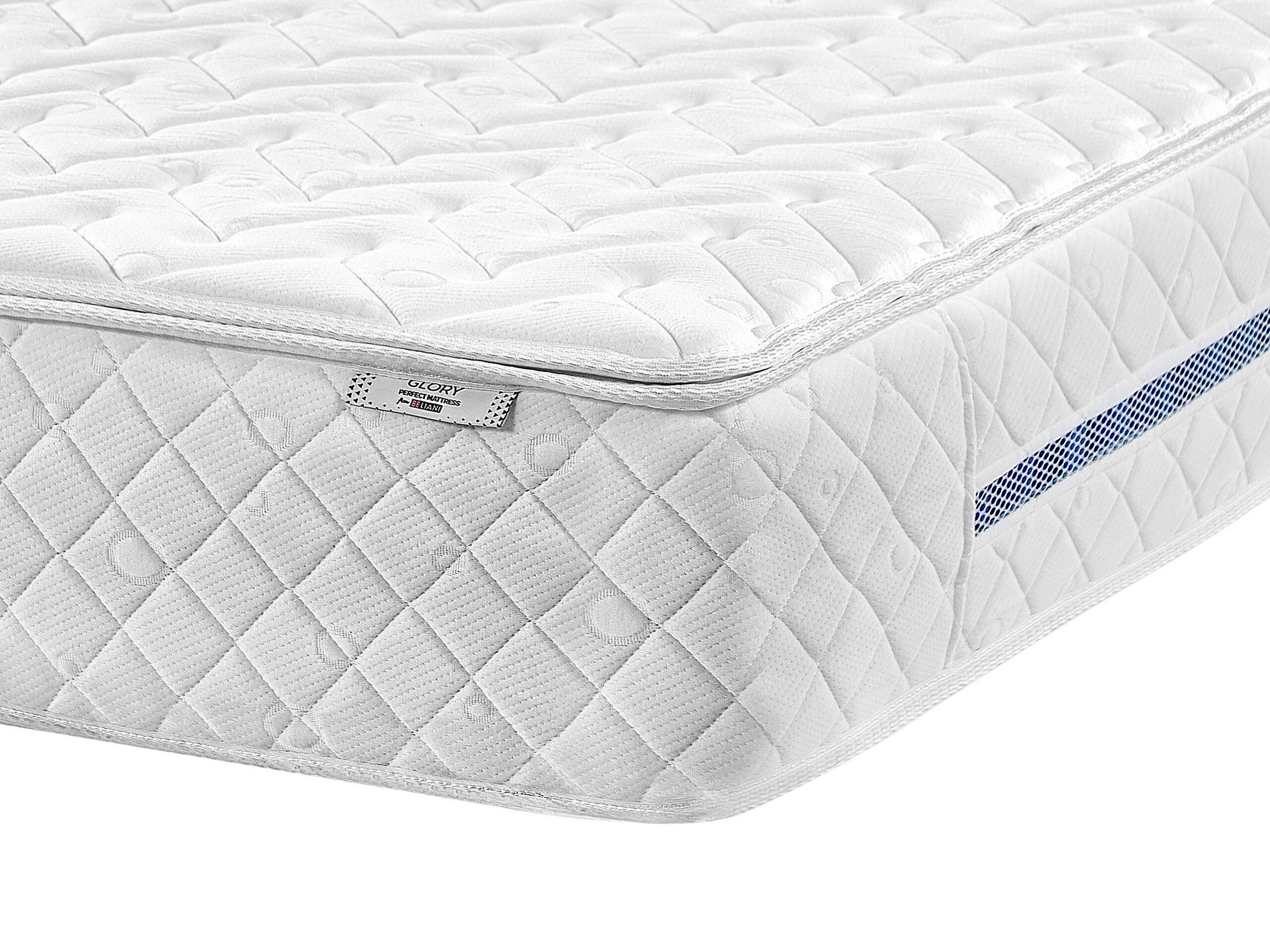 Beliani Matelas à ressorts ensachés en mousse à mémoire de forme en Ressorts ensachés GLORY  