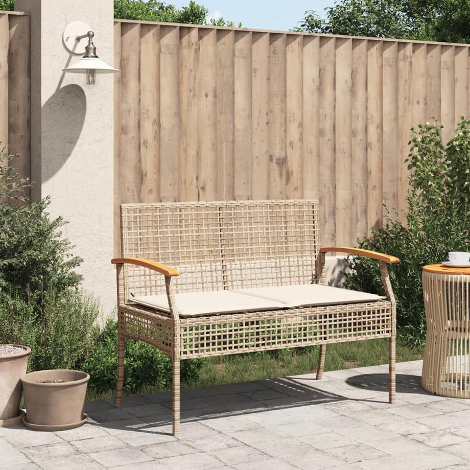 VidaXL Gartenbank poly-rattan  