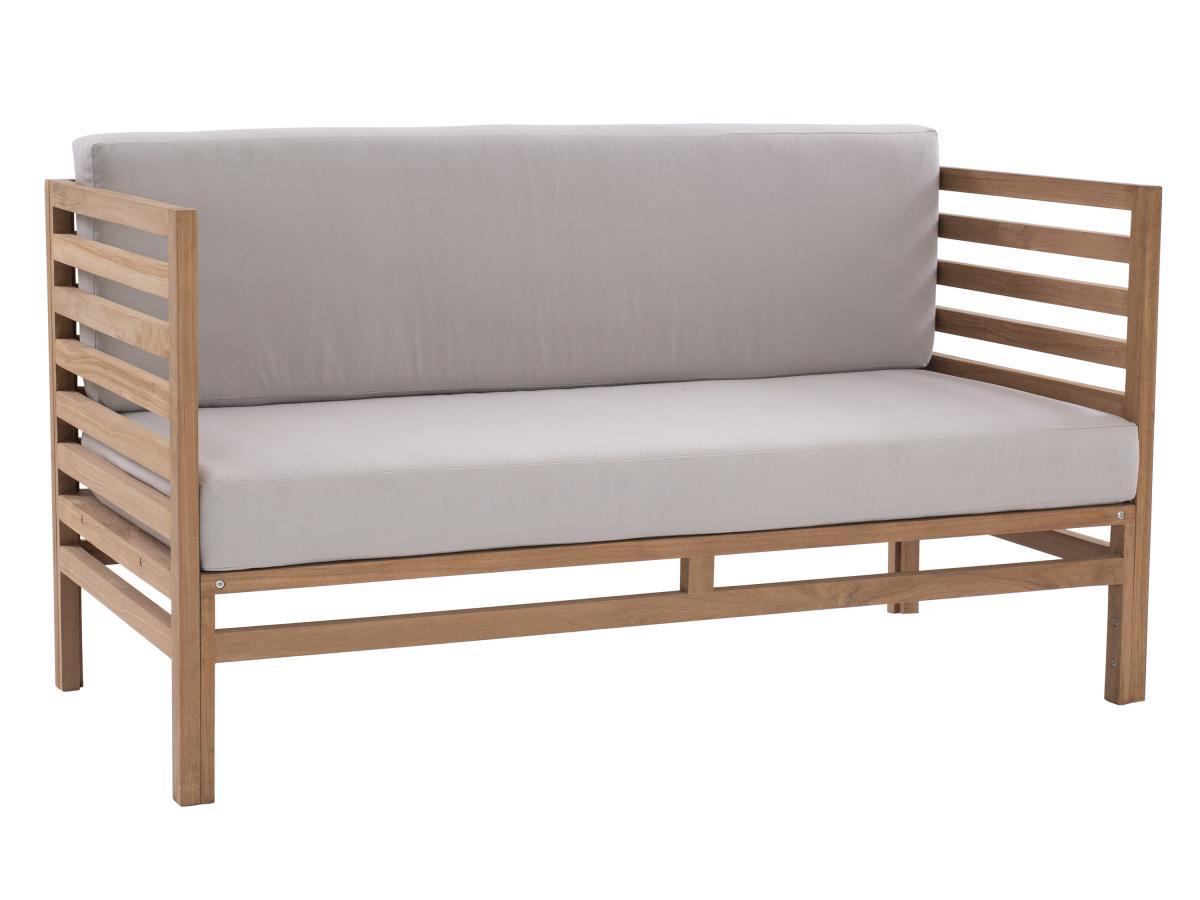 Image of Gartensofa 2-Sitzer - Teakholz - Holzfarben hell & - LINERI von MYLIA Gartensofa 2-Sitzer - Teakholz - Holzfarben hell & - LINERI von MYLIA