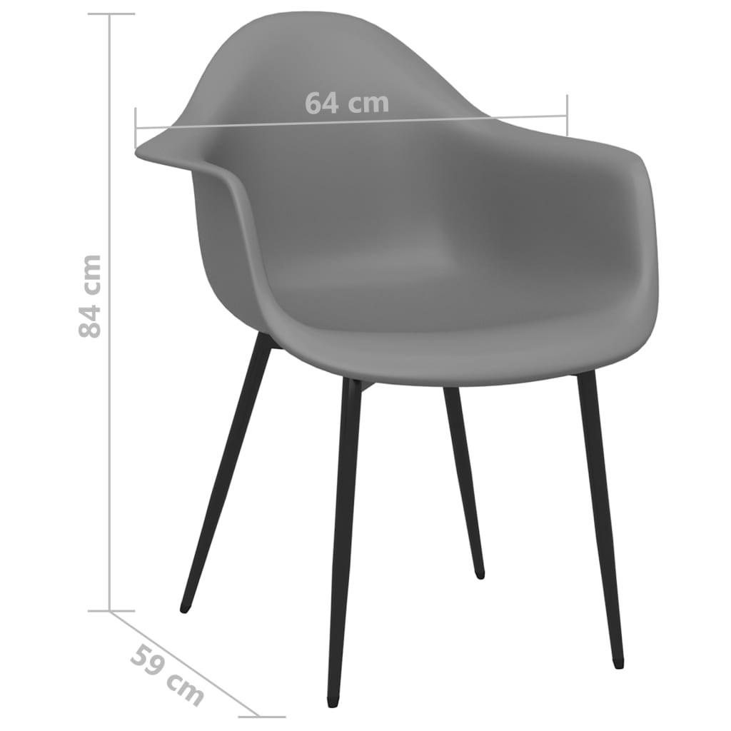 VidaXL Chaise de salle à manger polypropylène  