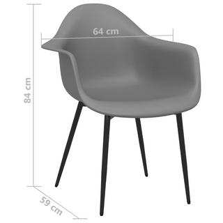 VidaXL Chaise de salle à manger polypropylène  