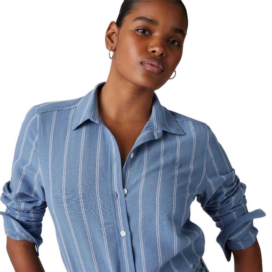 Levis  Camicia Regolare A Strisce Collare Manica Lunga 