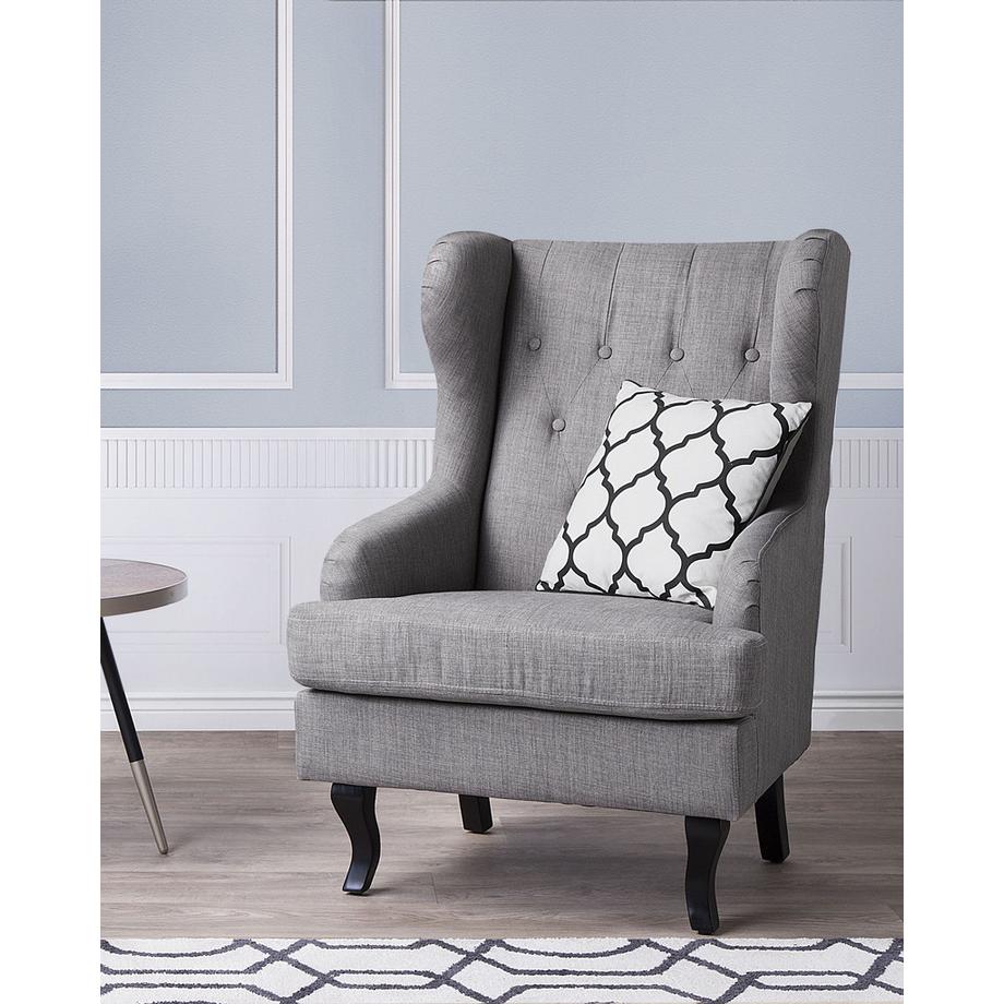 Beliani Ohrensessel aus Stoff Retro ALTA  