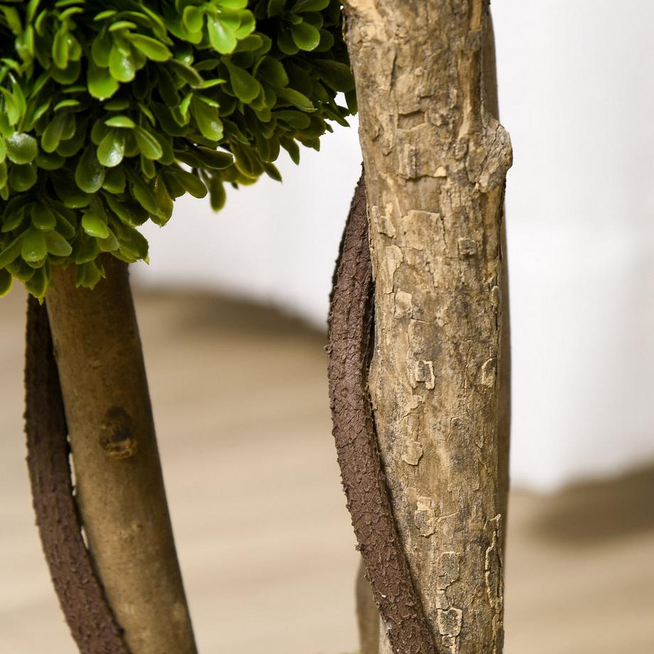 Northio Künstliche Pflanze, Kunstpflanze, 90 Cm Buchsbaum Im Blumentopf, Kunstbaum Mit Uv-Schutz, Zimmerpflanze Für Wohnzimmer, Balkon, Hellgrün  