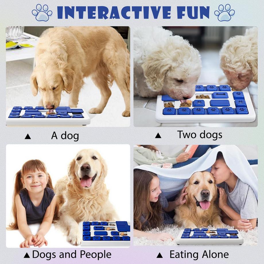 Activity-board  Jouet pour Chien Intelligence Ennui avec des Sons Grinçants Traiter Jouet Intelligence Jouet pour Chiens QI Training Intelligence Lavable pour Chien 