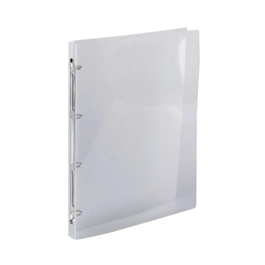 Raccoglitore polipropilene rigato Crystal Colours - 4 anelli 15mm - A4 - x 20