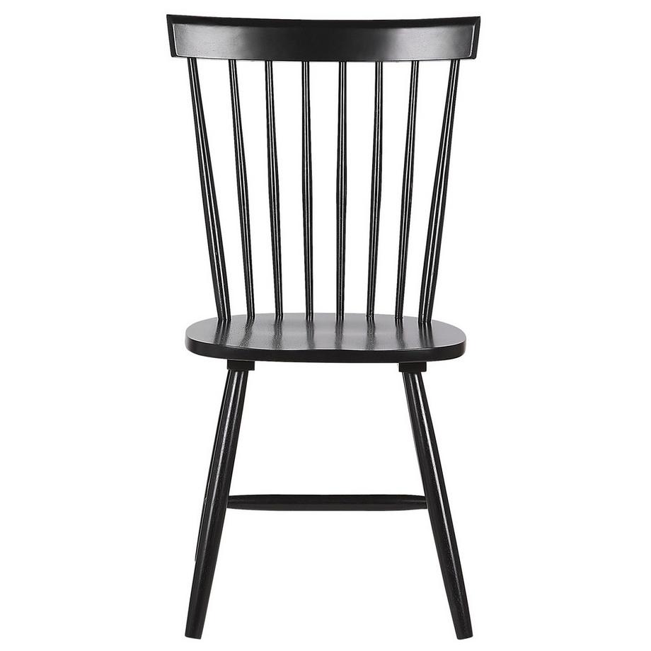 Beliani Lot de 2 chaises de salle à manger en Bois d'hévéa Rétro BURGES  