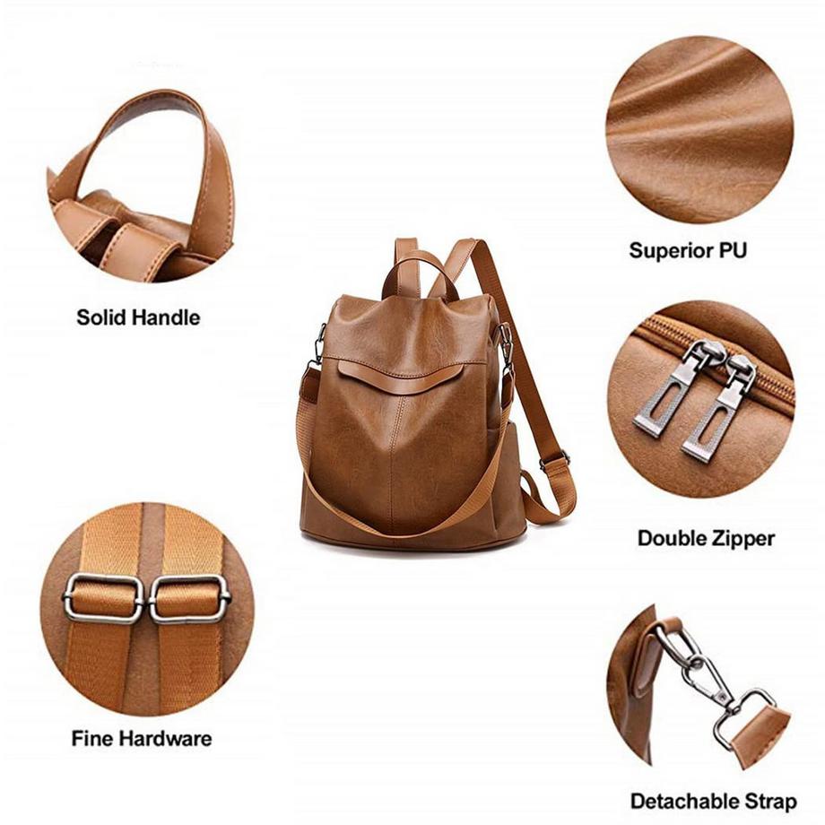 Only-bags.store  Rucksack wasserdicht Anti-Diebstahl-Schultertasche 