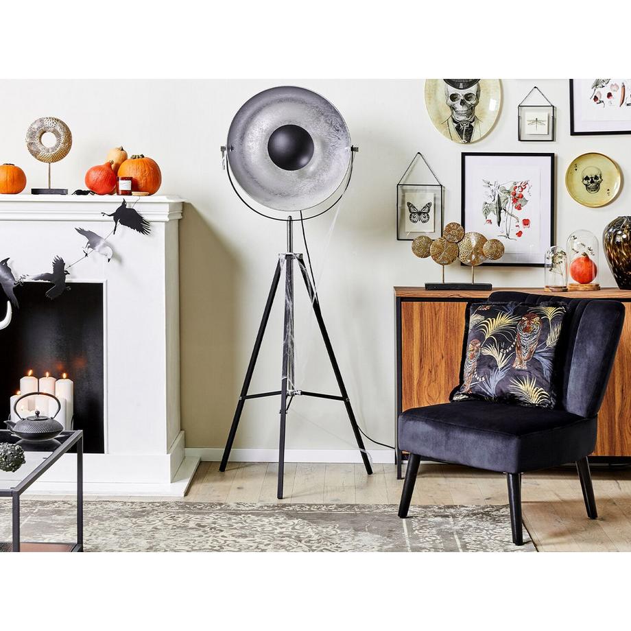 Beliani Dekokissen 2er Set aus Samtstoff Modern RAMTEK  