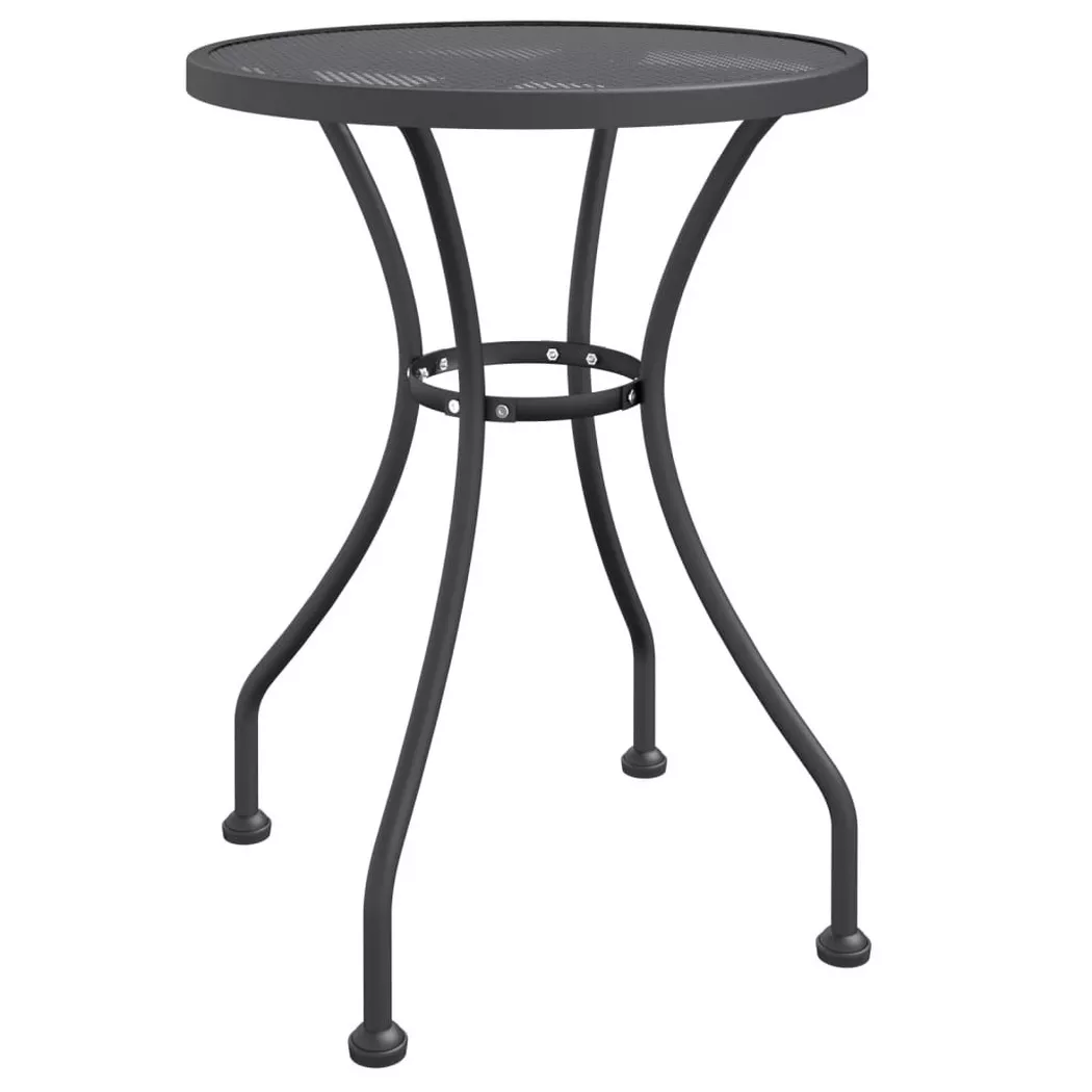 VidaXL - Table de jardin métal, One Size, Gris