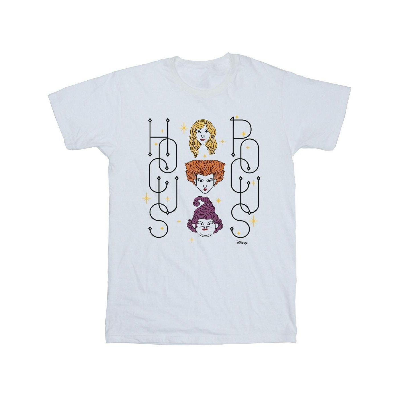Image of Hocus Pocus Faces Tshirt Unisex Weiss 140/146