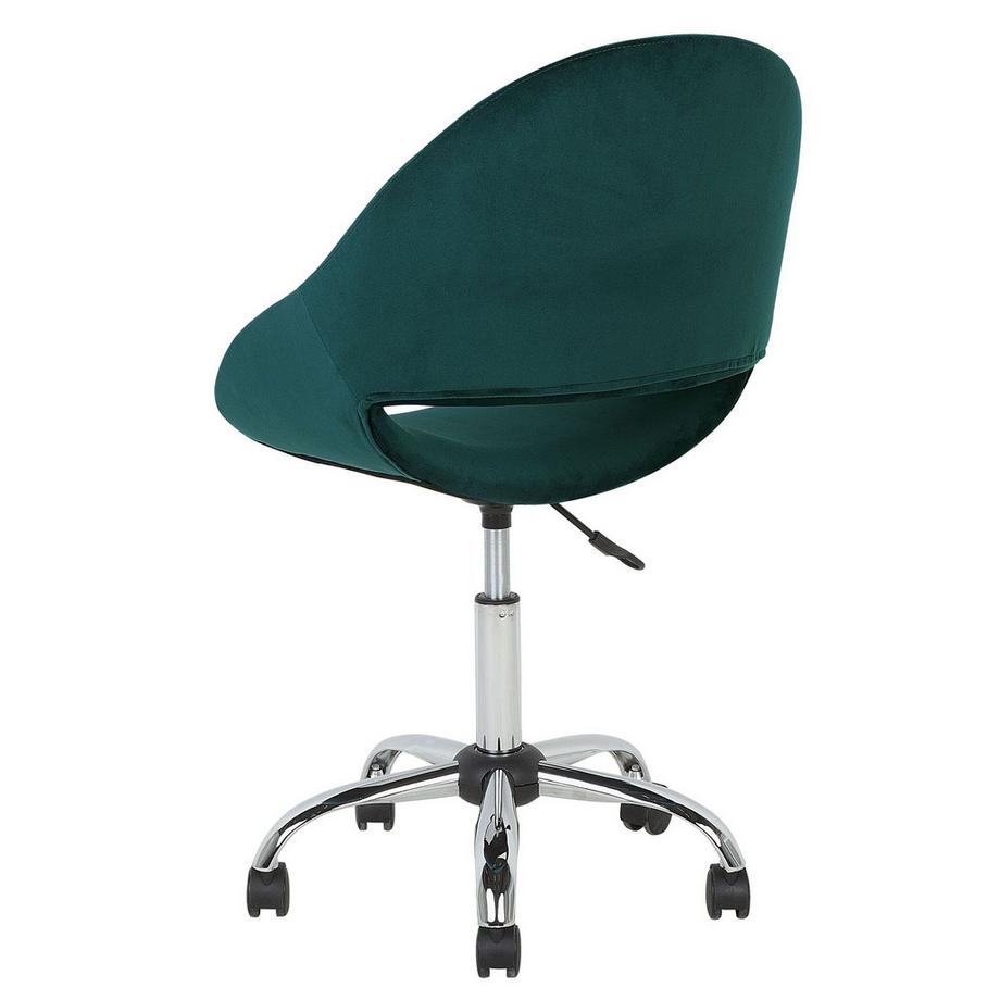 Beliani Sedia da scrivania en Velluto Retrò SELMA  